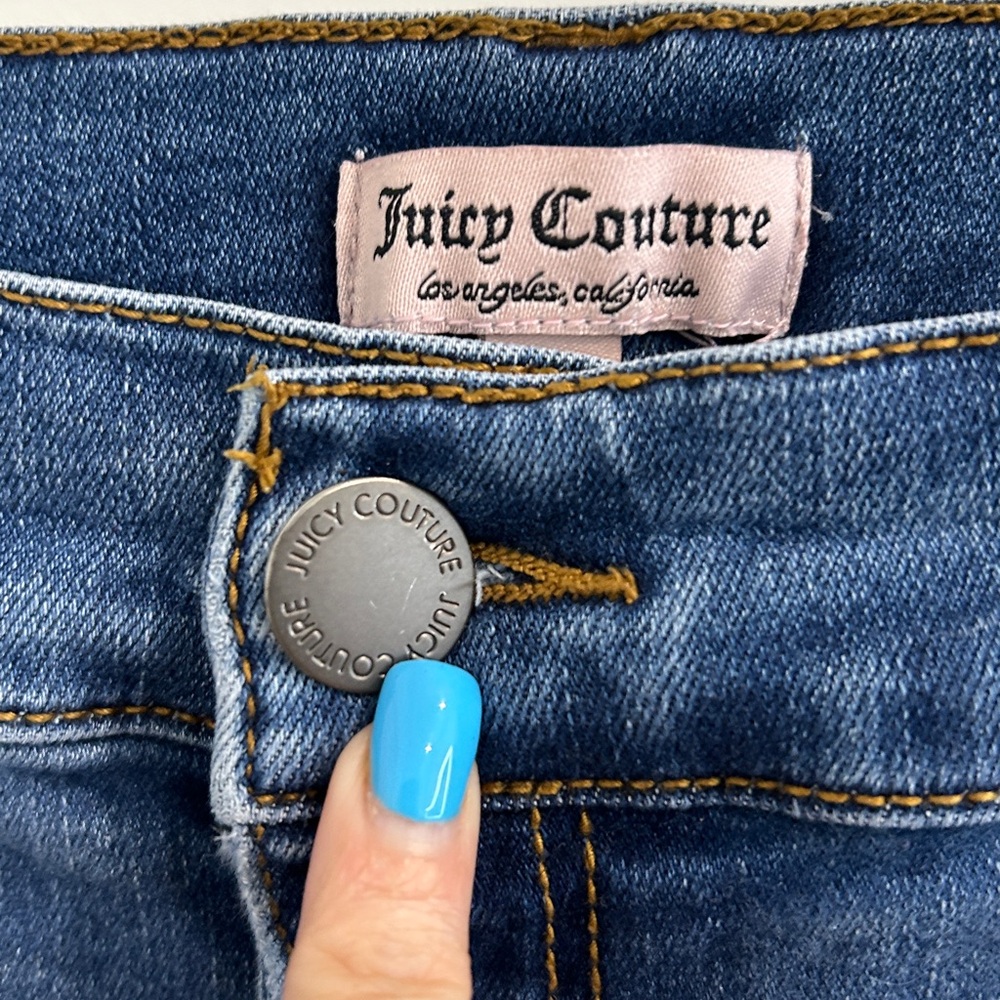 Juicy Couture Cuffed Stretch Denim Bermuda shorts |Size 12 - Picture 5 of 9